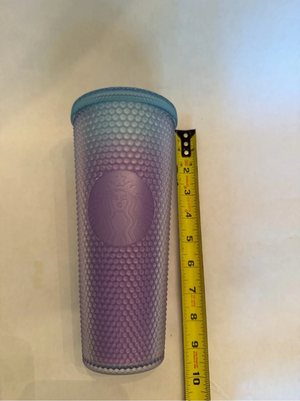 Starbucks Iridescent Purple Studded Tumbler with Teal Lid